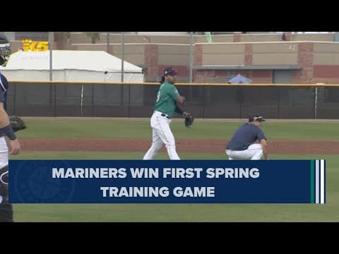 Mariners win first Spring Training game