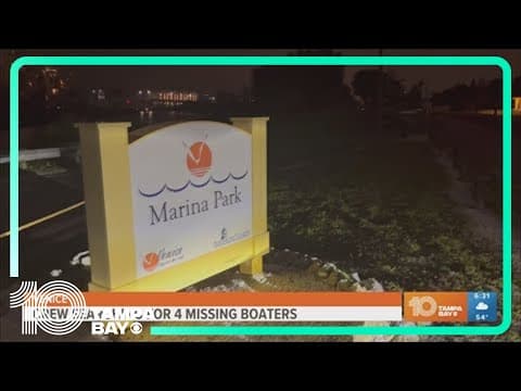 Search continues for 4 missing boaters in Venice