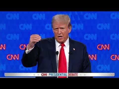 Donald Trump's closing statement in the 2024 first presidential debate