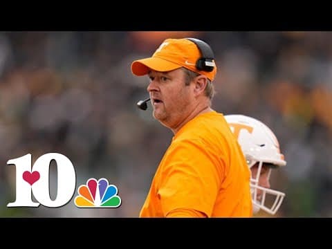 Coach Heupel speaks after Tennessee loss against Georgia