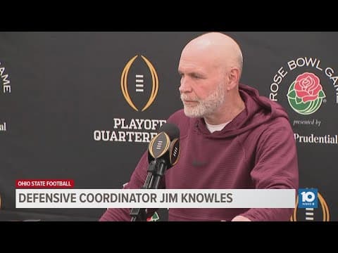Ohio State defensive coordinator Jim Knowles looks ahead to rematch against Oregon in Rose Bowl