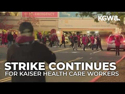 Kaiser health care workers continue to strike for better wages