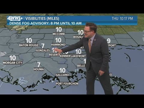 Weather Impact Alert: Superfog a concern for Friday morning