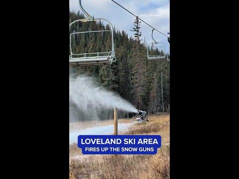 Loveland Ski Area begins snowmaking for the 2025–26 season
