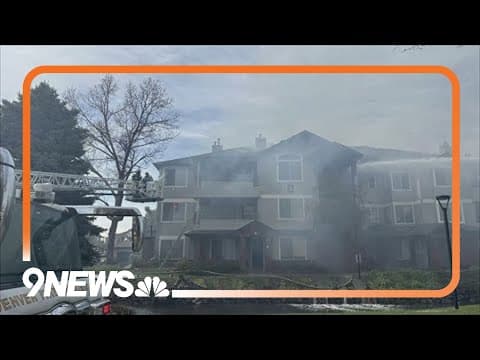 2-alarm fire burns at Denver apartment complex
