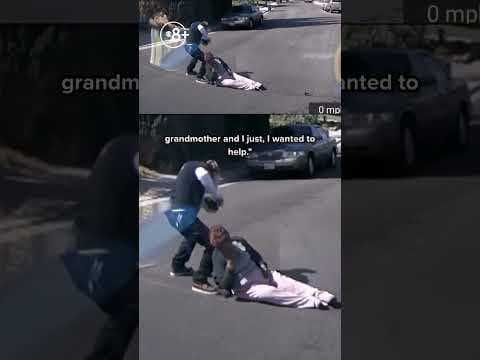 Caught on camera: Plumber saves grandmother from bee swarm attack