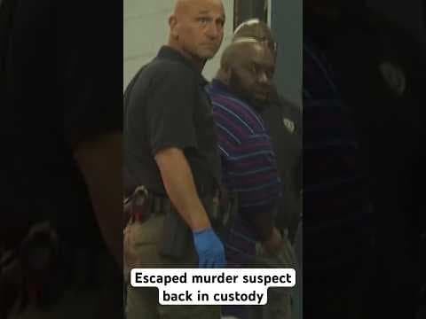 Escaped murder suspect back in custody #crime