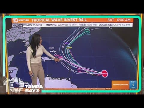 Tracking the Tropics: Invest 94-L likely will become next depression | 5 a.m Wednesday