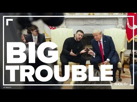 What happened in the Oval Office between Trump and Zelenskyy