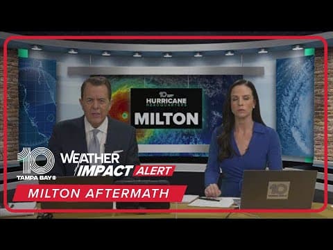 Hurricane Milton: Widespread damage reported after storm moves through Florida (Thursday 11PM update
