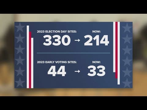 Tarrant County cuts the number of early voting, Election Day polling sites