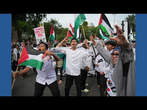 Pro-Palestinian protests on the 2-year anniversary of Hamas' attack on Israel
