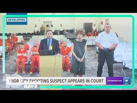 Accused Ybor City shooter makes first appearance in court