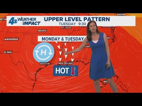 New Orleans Weather Impact 10pm: Heat Advisory Sunday with heat index up to 110
