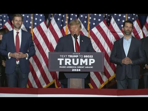 Trump notches a commanding win in the Iowa caucuses as DeSantis edges Haley for second place