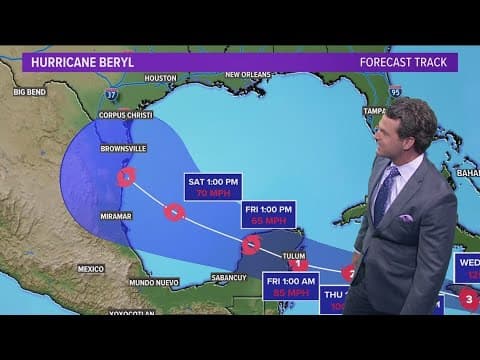Tracking Hurricane Beryl and if it can have an impact on Texas
