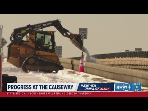 Crews make progress on Causeway