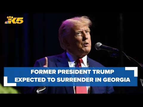Former President Trump expected to surrender at Georgia jail