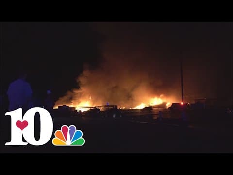 Fire at Green Acres Flea Market in Blount County