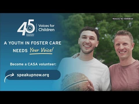Voices for Children helps 100,000 children in foster care | CASA volunteers needed