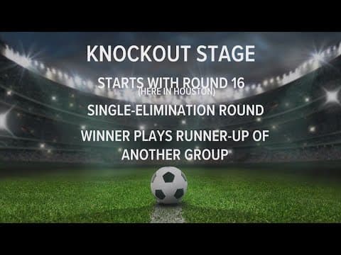 The World Cup is coming to Houston, so how do matches work and what is a knockout stage?