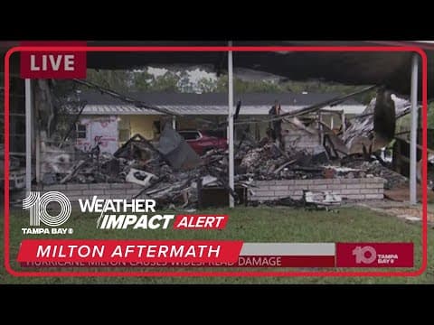 House fire during Milton leaves Brooksville home destroyed