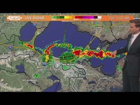 New Orleans Weather: Better chance for rain today