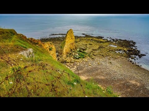 Pointe du Hoc drone footage