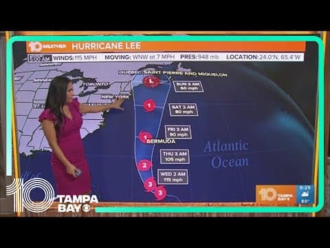 Tracking the Tropics: Hurricanes Lee, Margot continue to move over the Atlantic | 5 a.m. Tuesday