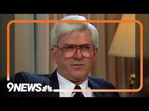 Phil Donahue, groundbreaking talk show host, has died