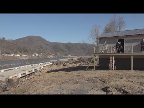 Erwin church rebuilds fellowship hall with help from volunteers
