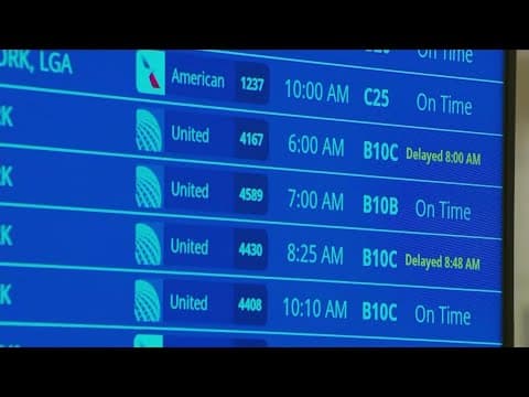 Delays start to roll in at Ronald Reagan National Airport
