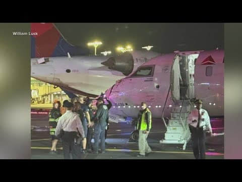 Two Delta regional jets collide while taxiing at LaGuardia Airport