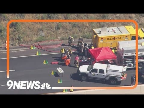 I-70 still closed as Hazmat teams respond to multiple fuel leaks