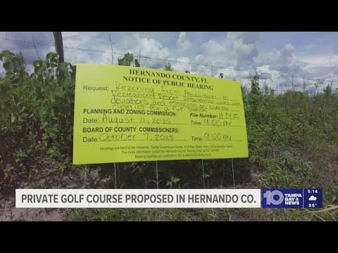 Neighbors continue to fight proposed private golf course in Hernando County