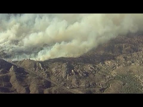 McCain fire update | Crews fight fast-moving brush fire in Boulevard