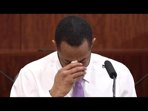 Tony Earls takes the stand in the sentencing phase of the manslaughter trial