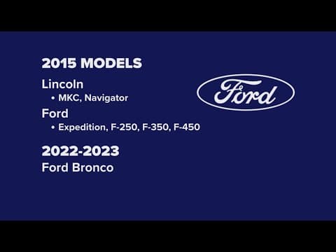 Ford or Lincoln cars are being recalled due to issues with rearview cameras