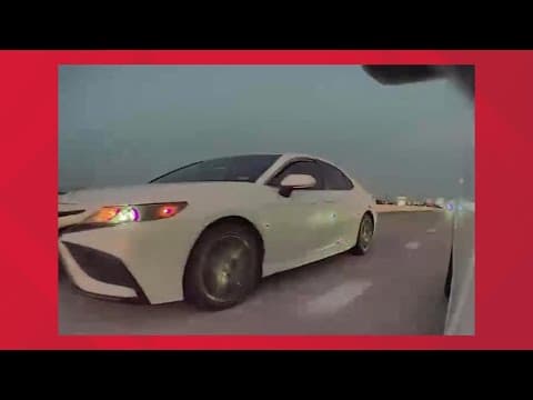 Dash cam: Houston police seek suspect in Gulf Freeway shooting incident