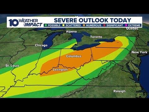 Tracking the second round of storms moving into central Ohio