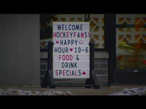 Fans flood into downtown St. Paul for boys state hockey tournament