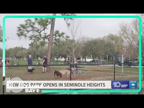 City of Tampa opens new dog park with more than 10,000 square feet