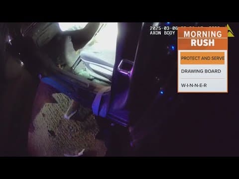 North Texas officer says he saved a driver moments after the driver hit him