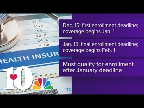 Deadlines for health insurance enrollment