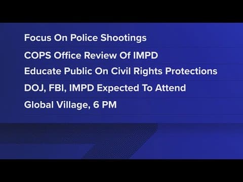 Local council hosting town hall focusing on officer-involved shootings in Indianapolis
