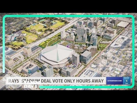 Rays stadium deal only hours away