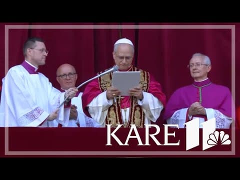 Pope Leo XIV leads first mass