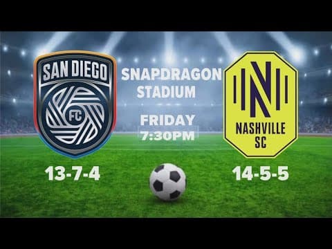 San Diego FC set to face Nashville at Snapdragon Stadium