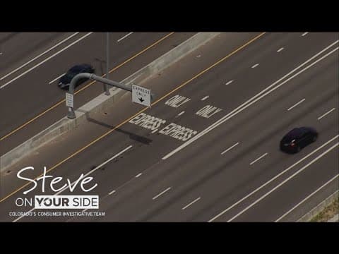 Drivers frustrated with toll lane weaving tickets on Colorado interstates