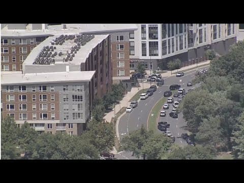 WATCH: There's a large police presence in Reston, Virginia after a man was shot
